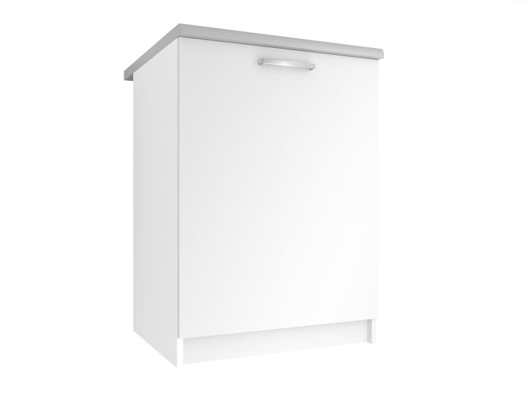 Corp bucătărie Belini inferior 60 cm alb mat cu blat TOR SD60/0/WT/WT/0/E