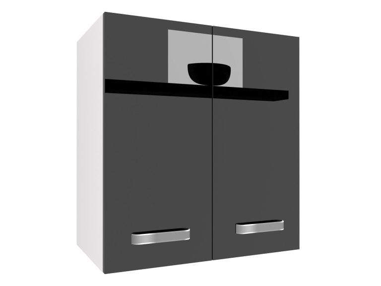 Corp de bucatarie superior Belini 60 cm negru lucios INF SG2-60/2/WT/B/0/F
