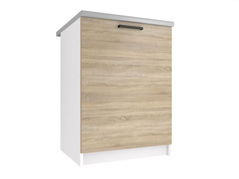 Corp de bucătărie Belini inferior 60 cm stejar sonoma cu blat TOR SD60/0/WT/DS/0/B1
