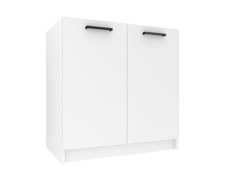 Mască chiuvetă de bucătărie Belini 80 cm alb mat fara blat TOR SDZ80/0/WT/WT/0/B1
