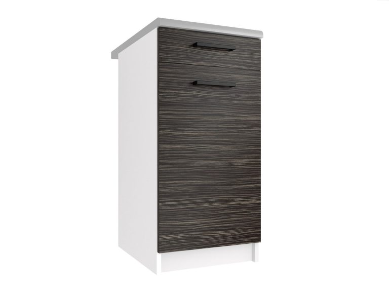 Corp de bucatarie inferior Belini cu sertare 40 cm abanos regal fara blat TOR SDSZ1-40/0/WT/HK/BB/B1
