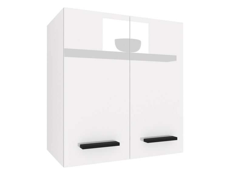Corp de bucătărie superior Belini 60 cm alb lucios INF SG2-60/2/WT/W/0/B1