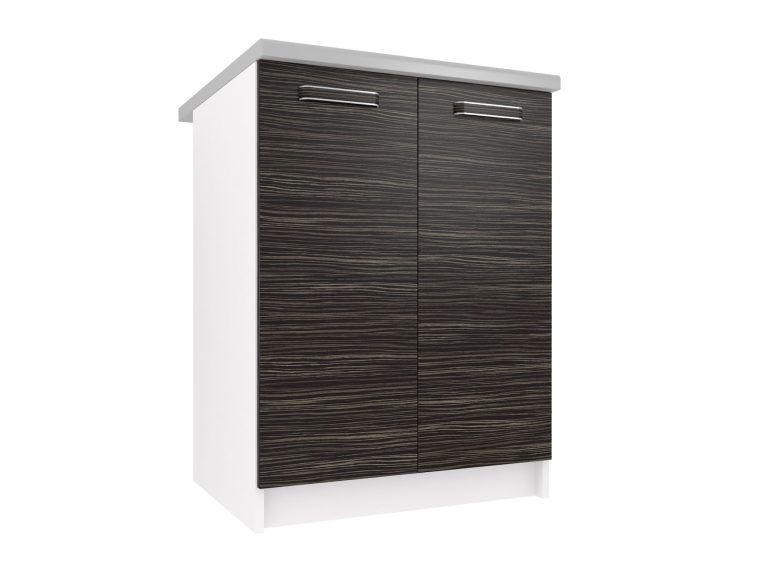 Corp de bucătărie Belini inferior 60 cm abanos regal cu blat TOR SD2-60/0/WT/HK/0/F