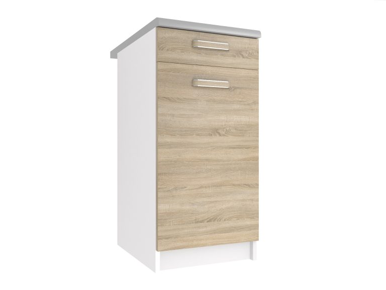 Corp inferior bucatarie cu sertare fără blat TOR SDSZ1-40/1/WT/DS/0/F