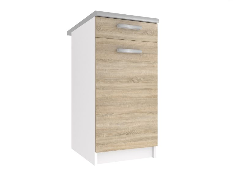 Corp inferior bucatarie cu sertare fără blat TOR SDSZ1-40/1/WT/DS/0/T