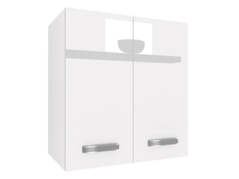 Corp de bucătărie superior Belini 60 cm alb lucios INF SG2-60/2/WT/W/0/F
