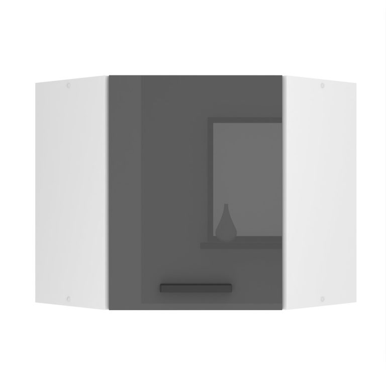 Corp de bucătărie Belini Premium Full Version colț superior 60 cm gri luciu  INF SGN60/0/WT/S/0/B1/PP