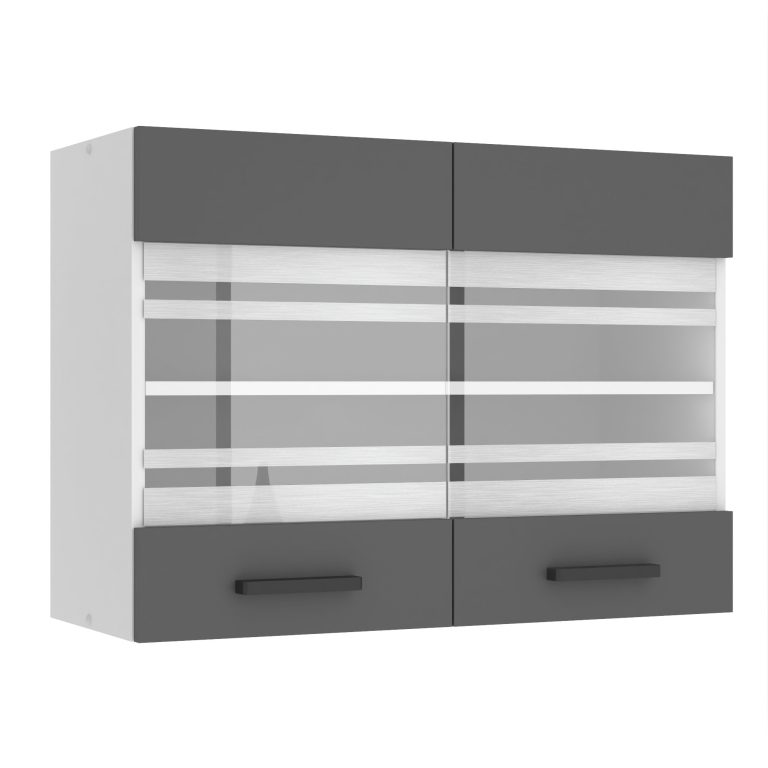 Corp de bucătărie Belini Premium Full Version superioar 80 cm gri mat TOR SGW80/0/WT/SR/0/B1/PP