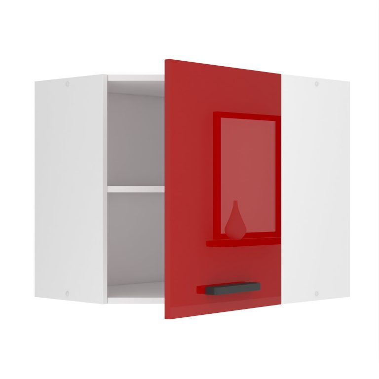 Corp de bucătărie Belini Premium Full Version colț superior 60 cm roșu lucios  INF SGN60/0/WT/R/0/B1/PP