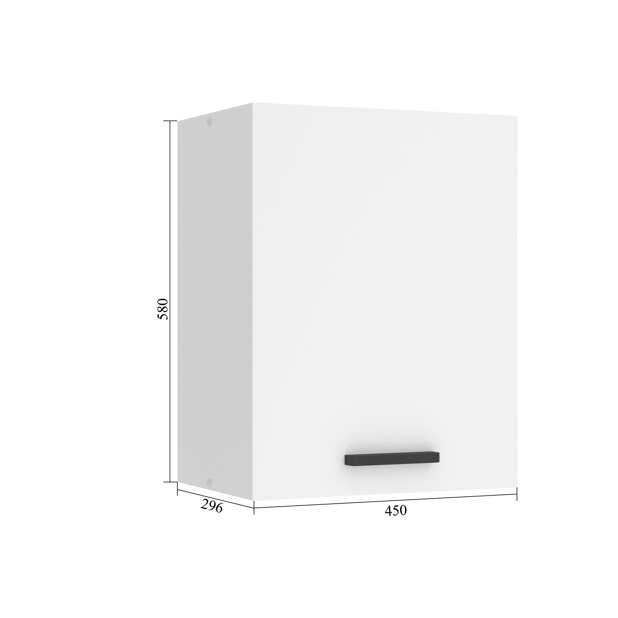 Corp de bucătărie Belini Premium Full Version sus 45 cm gri mat  TOR SG45/0/WT/SR/0/B1/PP