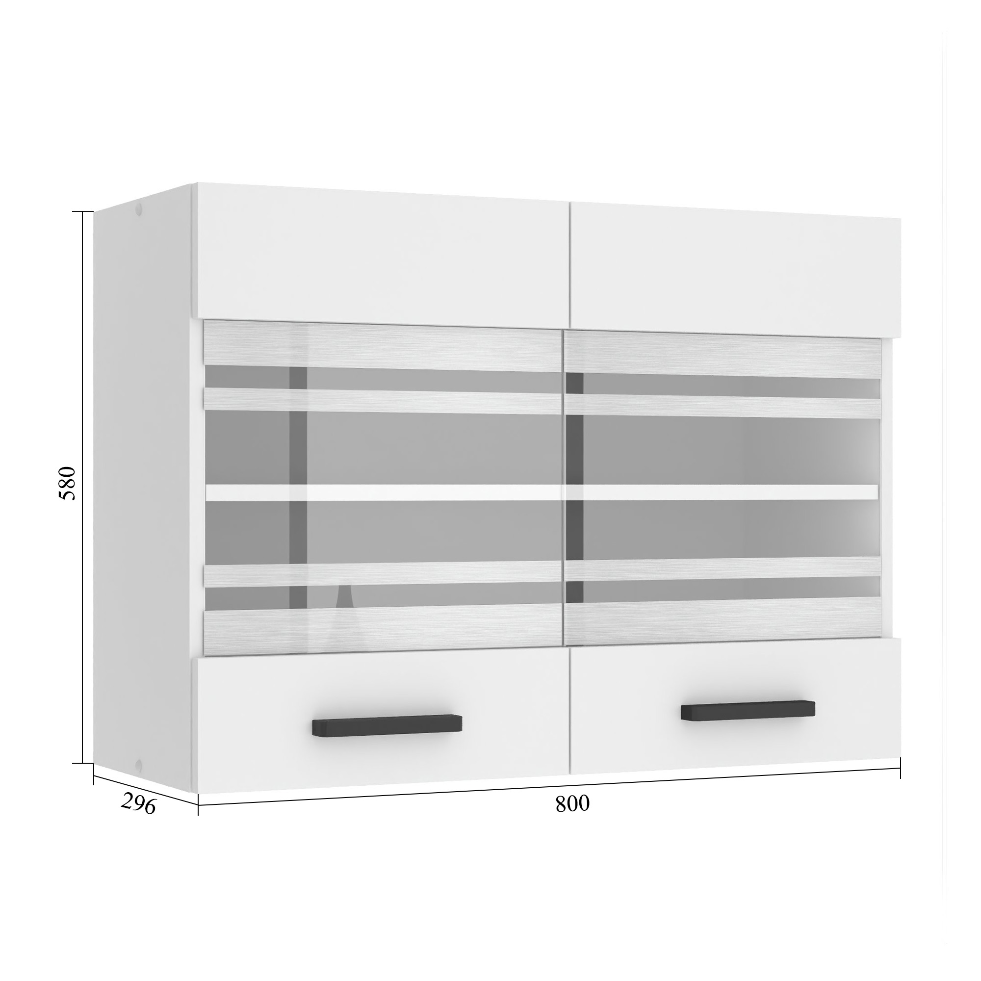 Corp de bucătărie Belini Premium Full Version superior 80 cm stejar sonoma  TOR SGW80/0/WT/DS/0/B1/PP