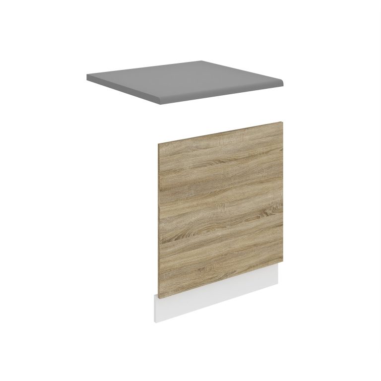 Masca masina de spalat vase semi incorporabil Belini Premium Full Version  60 cm stejar sonoma cu blat TOR PO60/0/WT/DS/B/B1/PP
