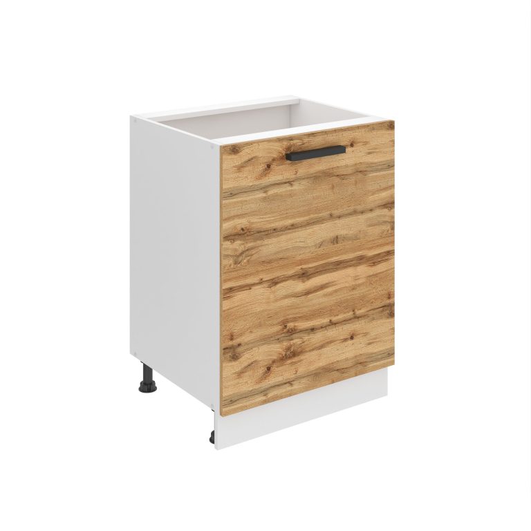 Corp de bucatarie Belini Premium Full Version inferior 60 cm stejar wotan fara blat TOR SD60/0/WT/DW/0/B1/PP
