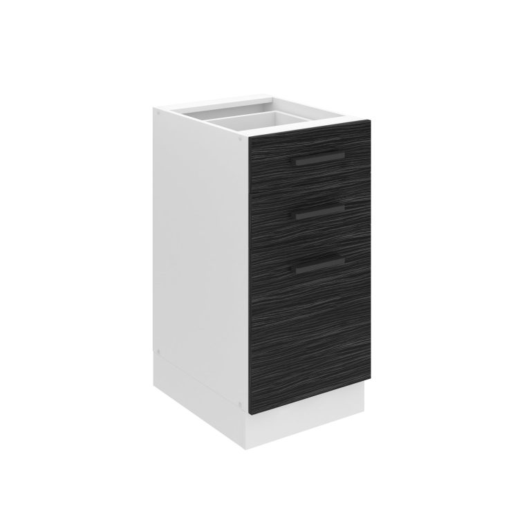 Corp de bucătărie inferior Belini Premium Full Version cu sertare 40 cm abanos regal fără blat TOR SDSZ40/0/WT/HK/0/B1/PP

