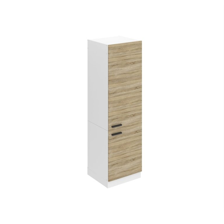 Corp de bucatarie inalt Belini Premium Full Version pentru frigider incorporabil 60 cm stejar sonoma TOR SSL60/0/WT/DS/0/B1/PP