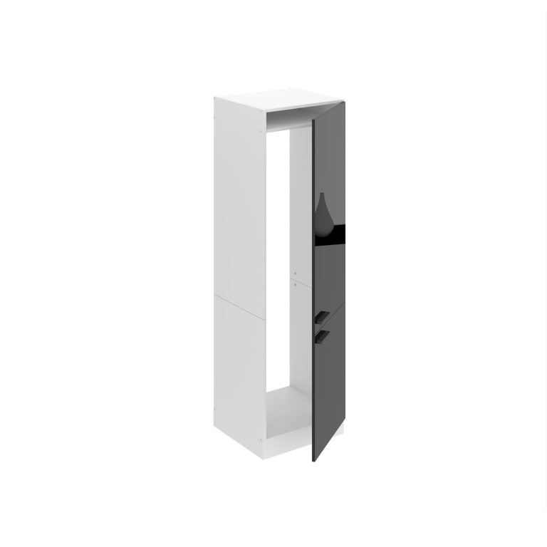 Corp de bucatarie inalt Belini Premium Full Version pentru frigider incorporabil  60 cm negru lucios INF SSL60/0/WT/B/0/B1/PP