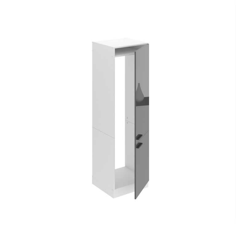 Corp de bucatarie inalt Belini Premium Full Version pentru frigider incorporabil  60 cm gri lucios INF SSL60/0/WT/S/0/B1/PP