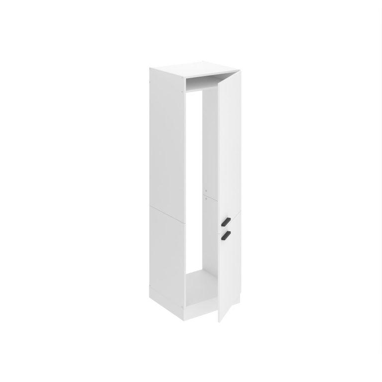 Corp de bucatarie inalt Belini Premium Full Version pentru frigider incorporabil 60 cm alb mat TOR SSL60/0/WT/WT/0/B1/PP