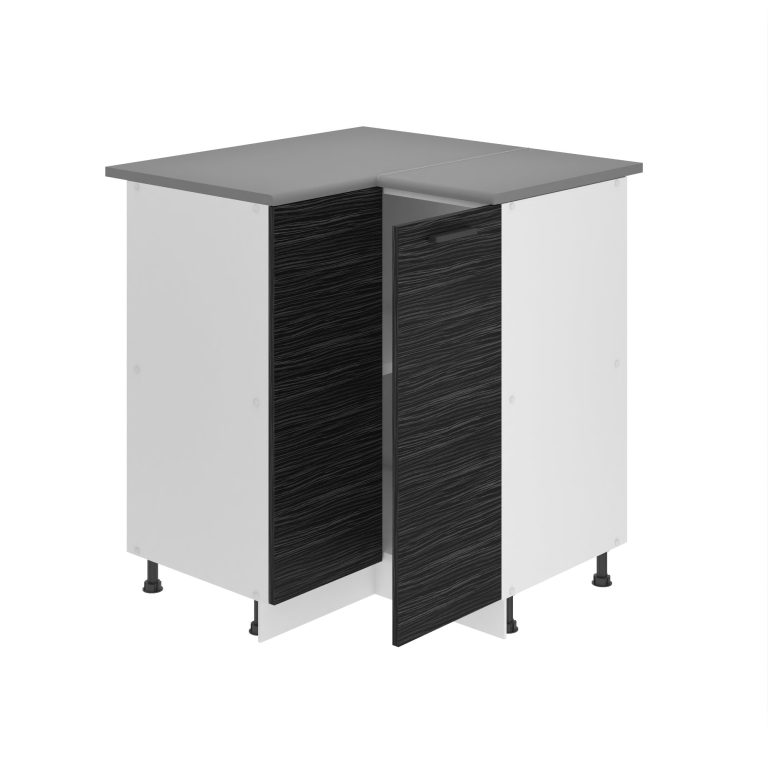 Corp de bucătărie Belini Premium Full Version colț inferior  90 cm abanos regal fără blat TOR SNP90/0/WT/HK/0/B1/PP