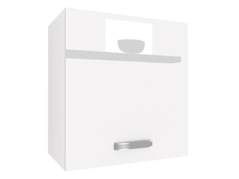 Corp de bucătărie superior Belini 60 cm alb lucios INF SG60/1/WT/W/0/F