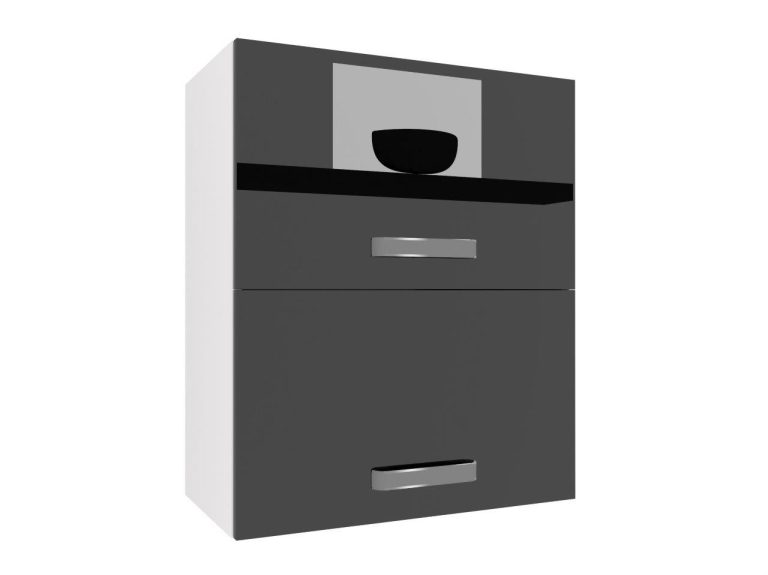 Corp de bucătărie Belini superior 60 cm negru lucios  INF SGP2-60/1/WT/B/0/F

