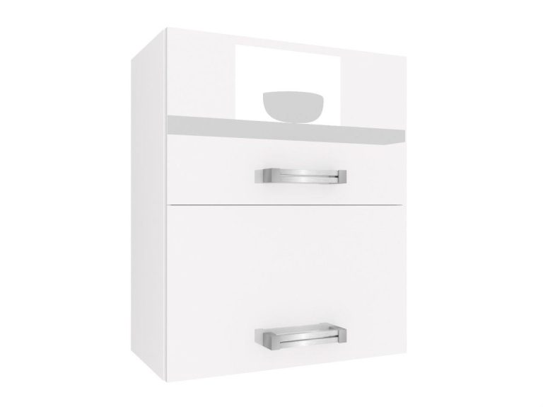 Corp de bucatarie superior Belini 60 cm alb lucios INF SGP2-60/1/WT/W/0/D