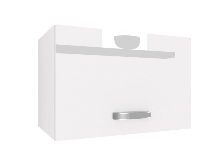 Corp de bucătărie superior Belini 60 cm alb lucios INF SGP60/3/WT/W/0/F