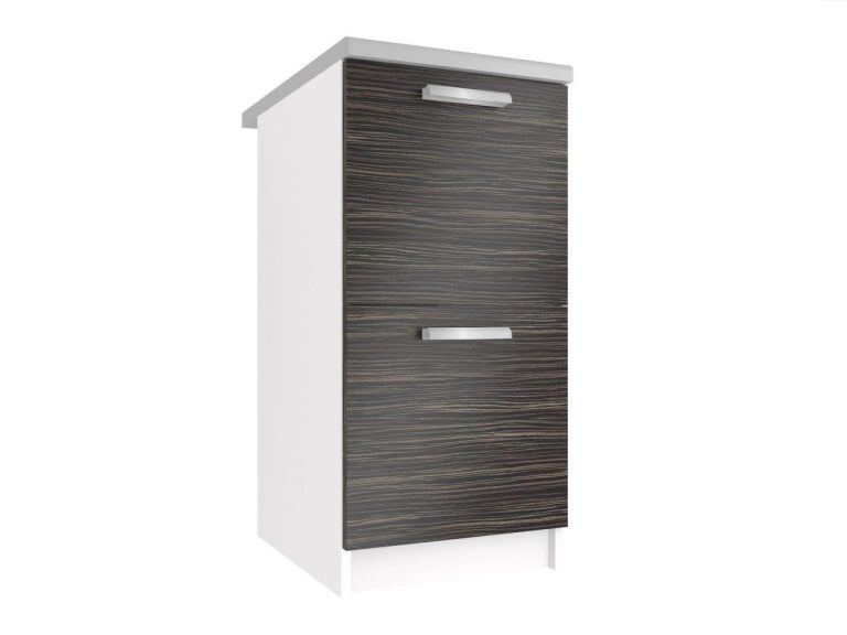 Corp de bucătărie Belini inferior 40 cm abanos regal cu blat TOR SD2-40/0/WT/HK/0/T