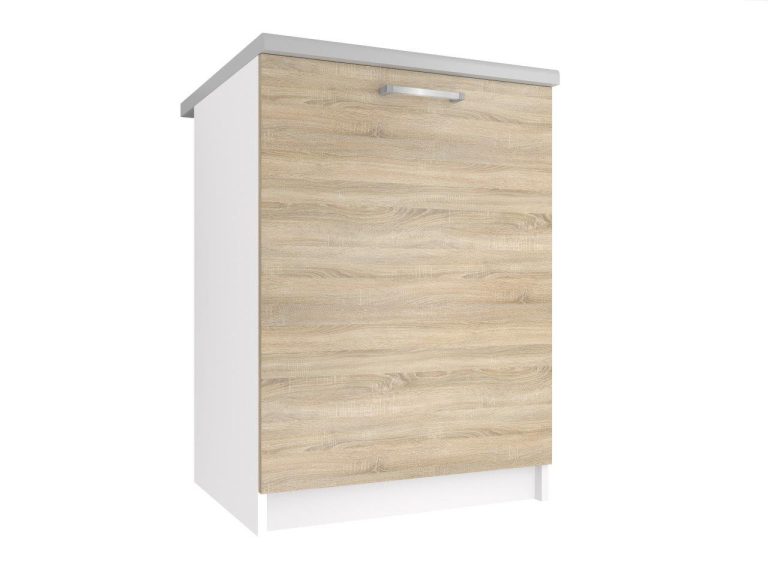 Corp de bucătărie Belini inferior 60 cm stejar sonoma cu blat TOR SD60/0/WT/DS/0/P