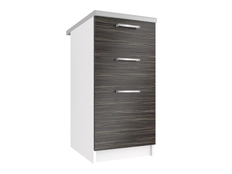 Corp de bucatarie inferior Belini cu sertare 40 cm abanos regal cu blat TOR SDSZ40/1/WT/HK/0/P
