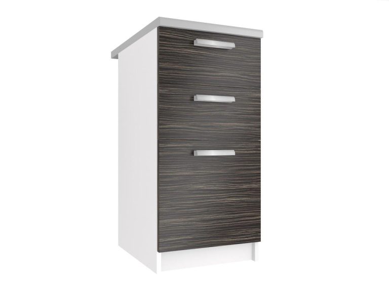 Corp de bucatarie inferior Belini cu sertare 40 cm abanos regal cu blat TOR SDSZ40/1/WT/HK/0/T

