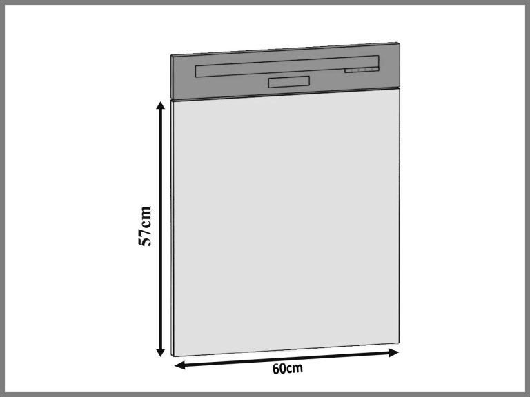 Panou mașină de spălat vase Belini expus 60 cm mat gri TOR PO60/1/WT/SR/0/0