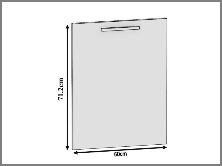 Panou masina de spalat vase Belini  60 cm mat alb TOR PZ60/1/WT/WT/0/B1