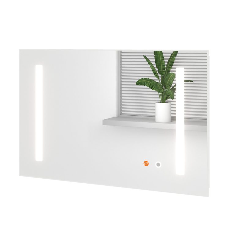 Set mobilier de baie  Euphoria alb lucios EUP P 60/0/W/W/0/BK/MB