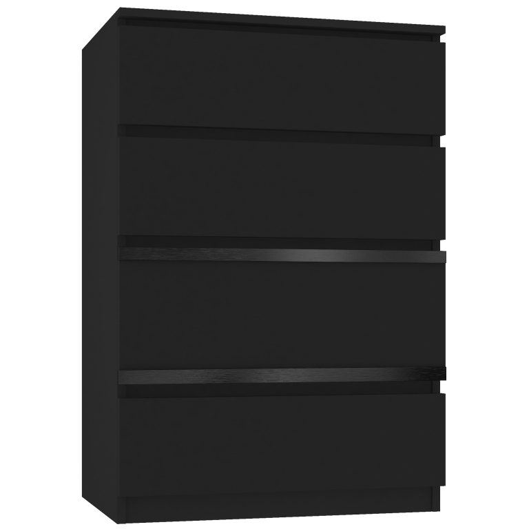 Comodă Belini SERENITY negru mat / negru mat SI SERENITY KOM1/0/B/B/0/0/PP