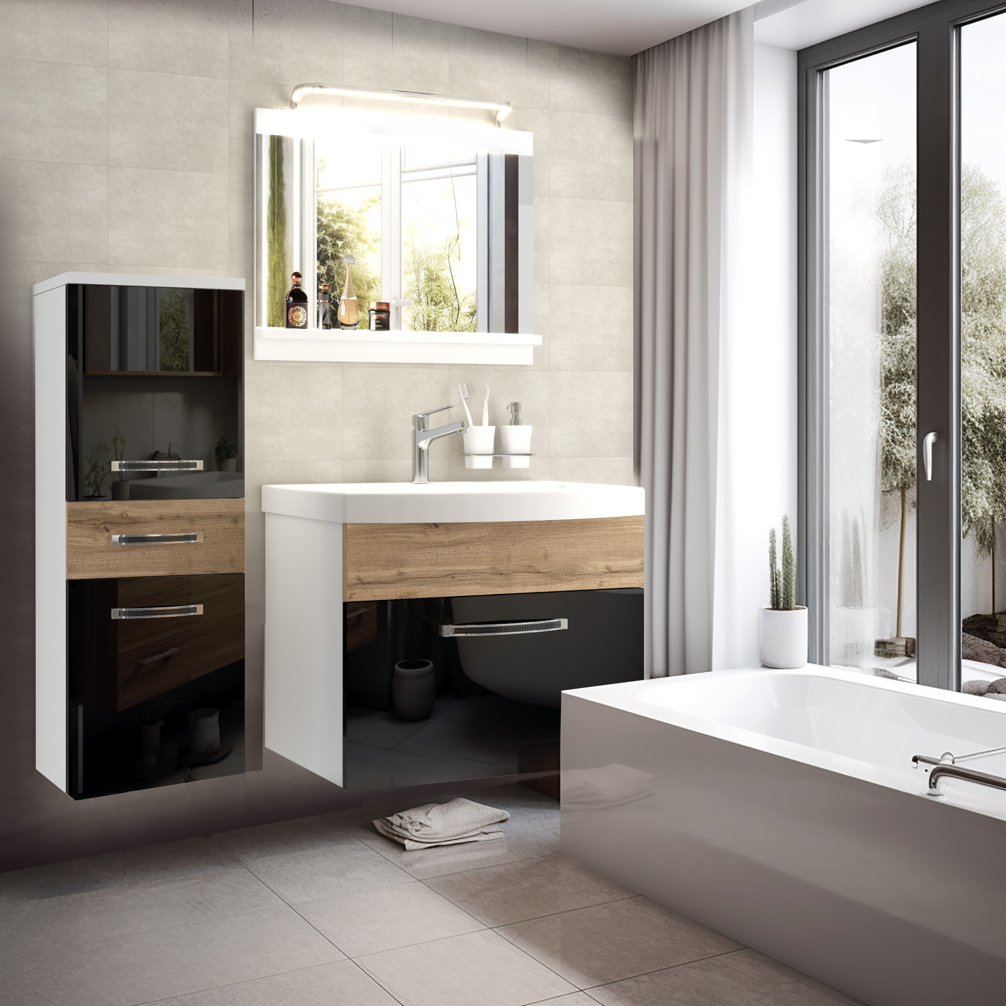 Mobilier de baie modern și elegant