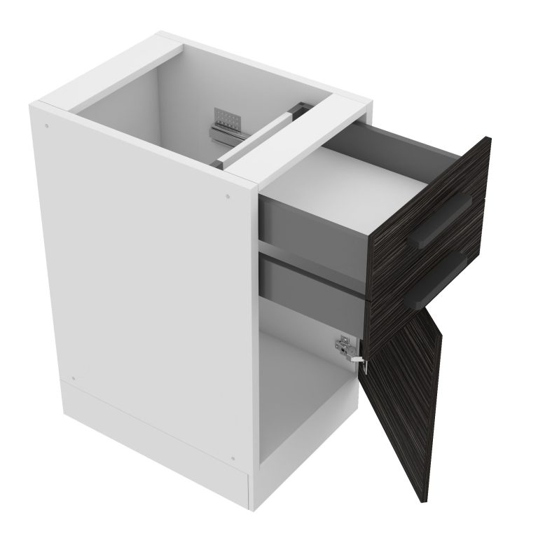 Corp de bucătărie inferior Belini Premium Full Version cu sertare 40 cm abanos regal fără blat TOR SDSZ40/0/WT/HK/0/B1/PP
