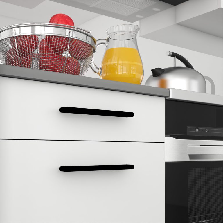 Mobilier de bucătărie 260 cm, alb mat, cu blat. Producător: TOR PRIMO260/3/WT/WT/0/B1