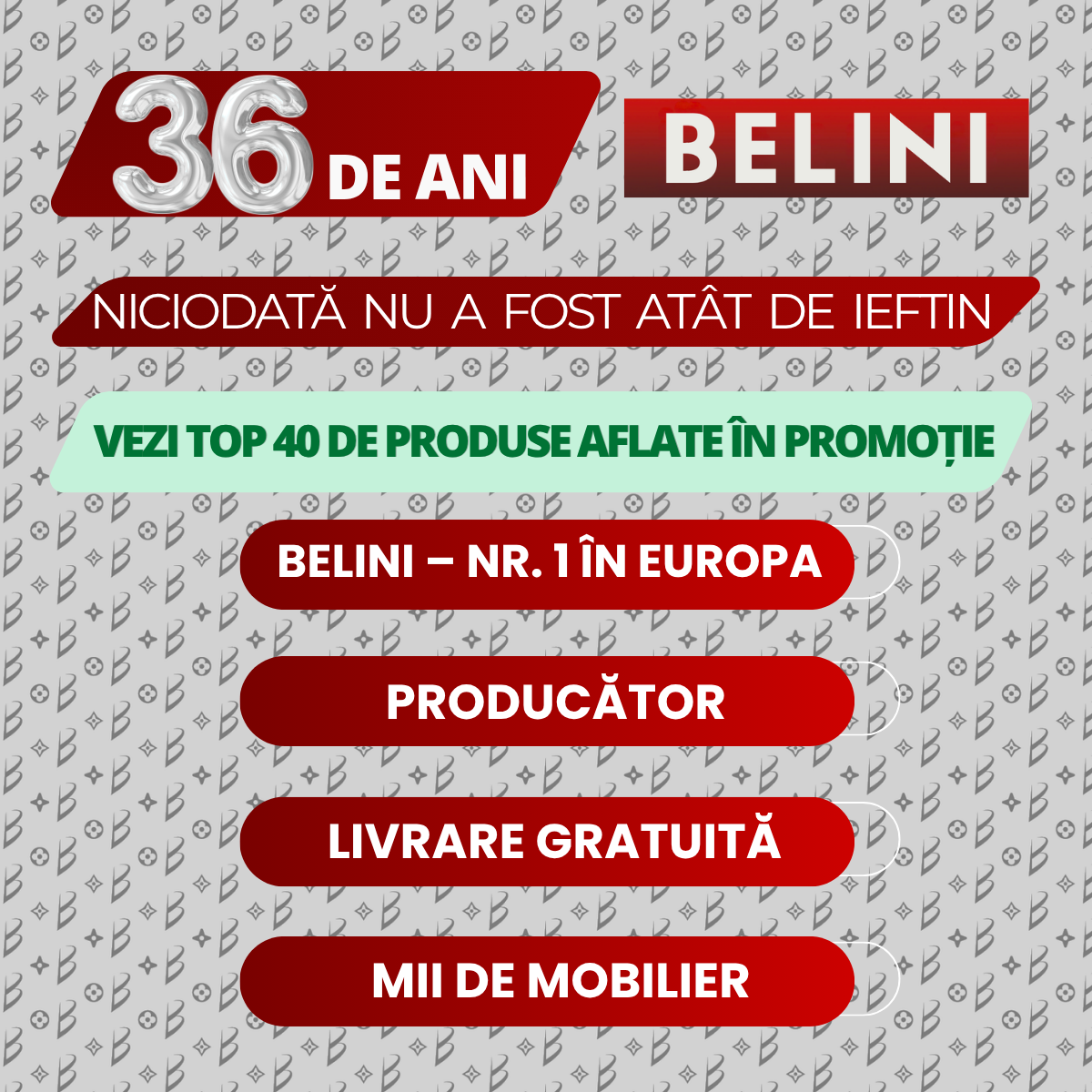 36 de ani BELINI