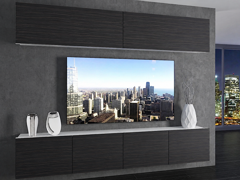 Set mobilă sufragerie  200 cm TV/RTV negru abanos Producător IMP 6/5/W/HK/0/0