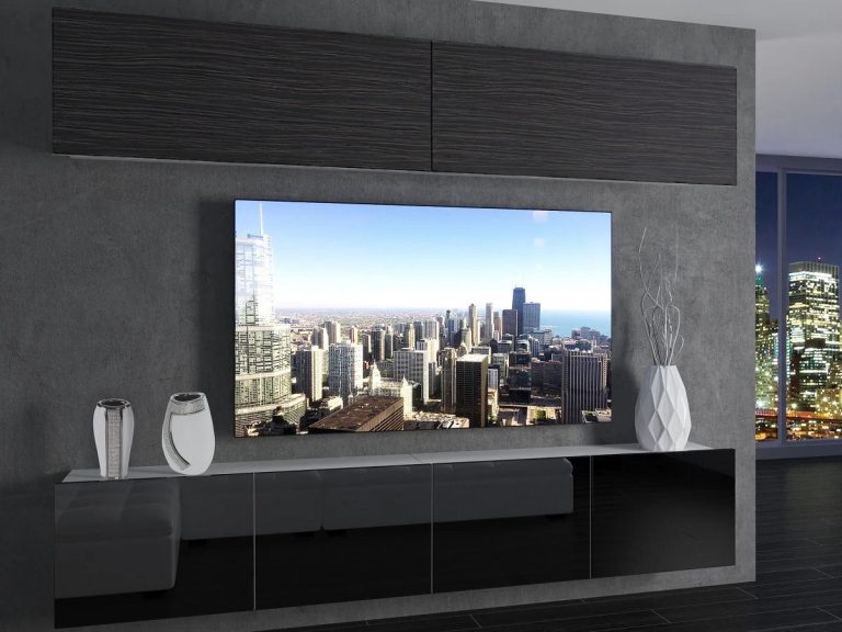 Set mobilă sufragerie  200 cm TV/RTV negru abanos Producător IMP 6/5/W/HKB/0/0