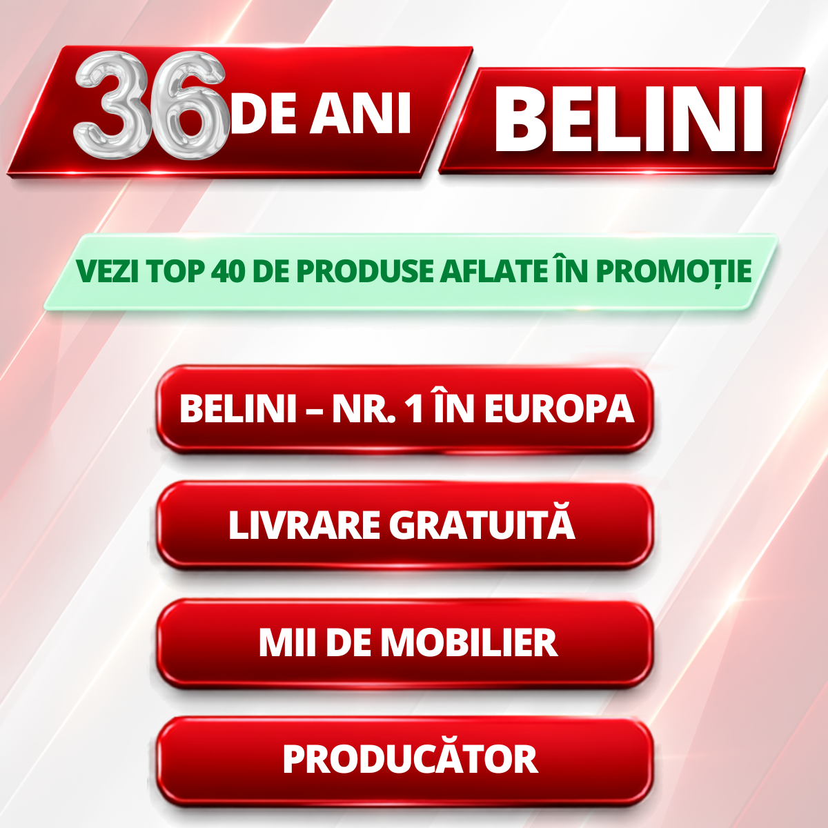 36 de ani BELINI