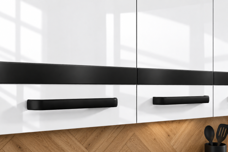 Mobilier de bucătărie Prestige 180 cm alb lucios fără blat Producător INF P Leonardo/0/WT/W/BB/A1/CM