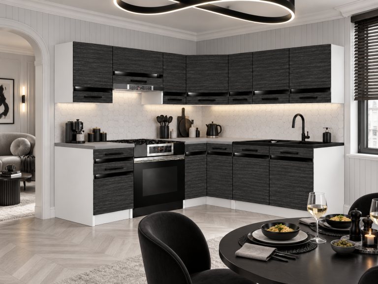  Mobilier de bucătărie Prestige 360 cm abanos regal fără blat Producător TOR P Pablo/0/WT/HK/BB/A1/CP