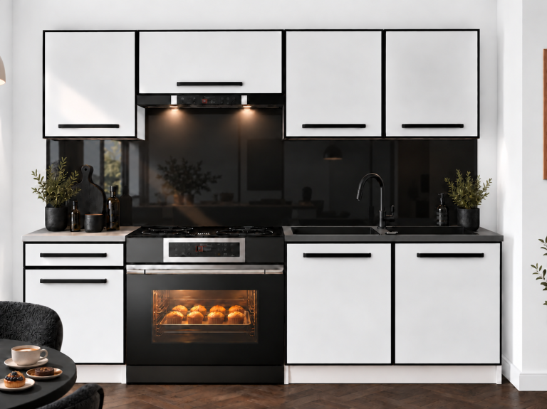 Mobilier de bucătărie Linea 180 cm alb mat fără blat Producător TOR L Leonardo/0/WT/WT/BB/A1