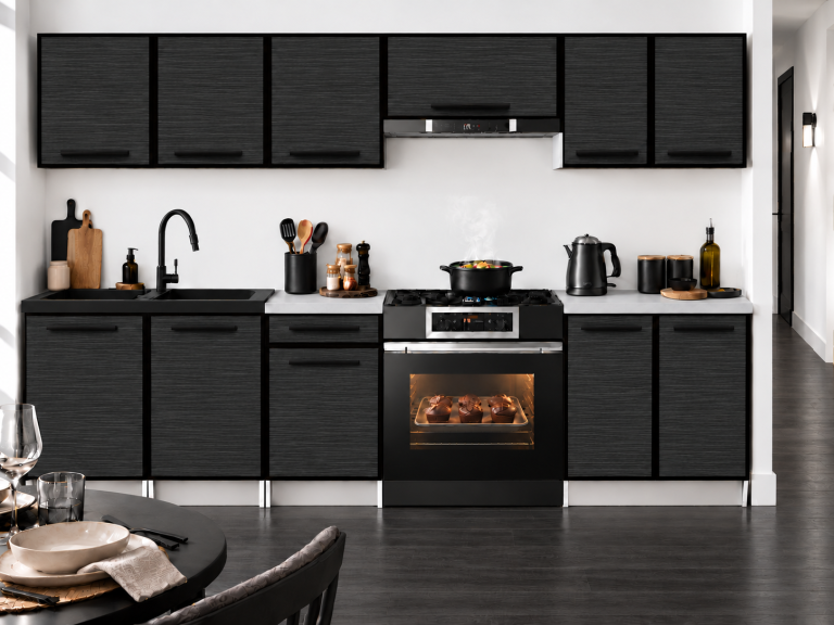 Mobilier de bucătărie Linea 240 cm abanos regal fără blat Producător TOR L Salvador/0/WT/HK/BB/A1