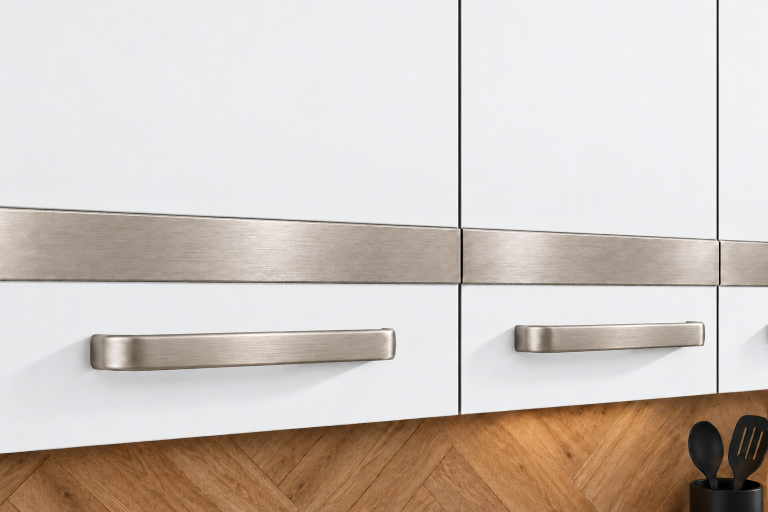 Mobilier de bucătărie Prestige 360 cm alb mat cu blat Producător TOR P Pablo/0/WT/WT/0/C1/SL