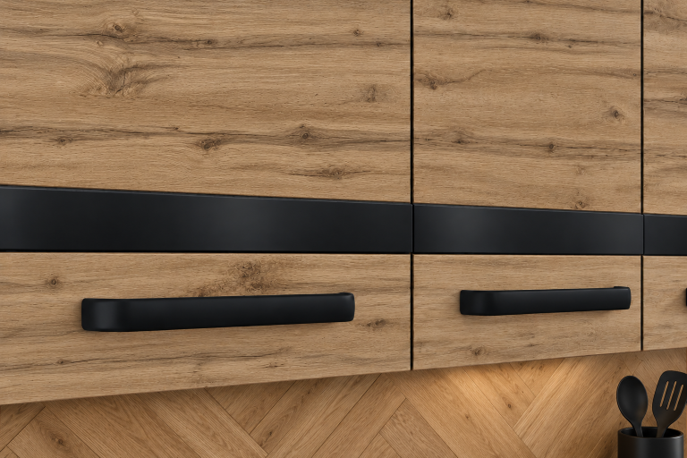 Mobilier de bucătărie Prestige 320 cm stejar wotan fără blat Producător TOR P Vincent/0/WT/DW/BB/A1/CM
